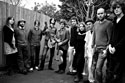 Sons of Noel and Adrian outside
